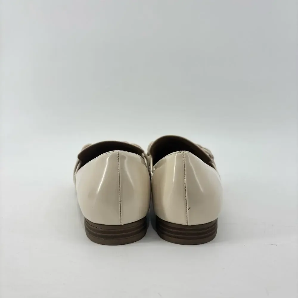 Lauren Conrad Demii Bone Loafers Women’s 8.5 Beige Patent Leather Flats - Picture 11 of 11